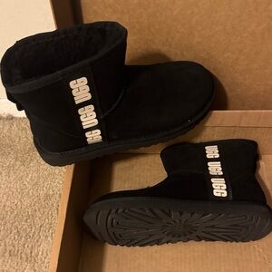 UGG Kids Black Ankle Boots